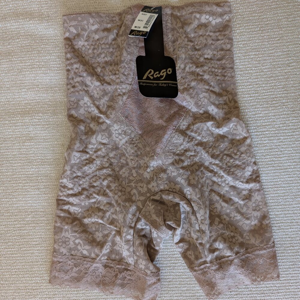 Rago Women's Lace High-Waist Shapewear Short - Blush